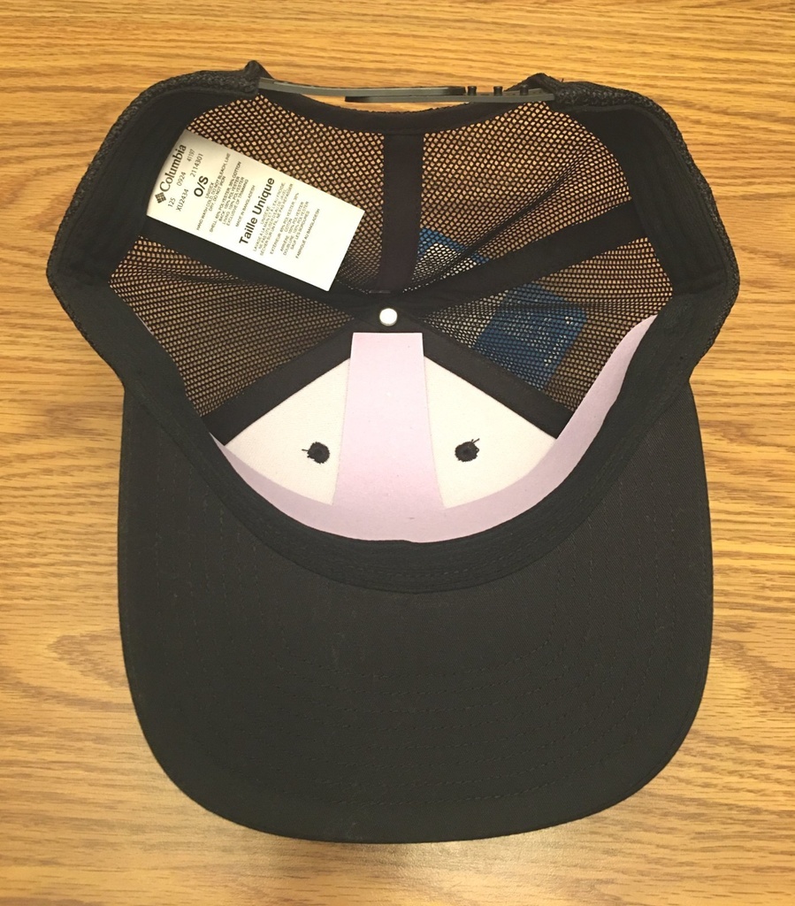 Columbia Unisex Spring Grove III Snapback Hat Cap - Black W Grey "TESTED TOUGH