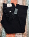 True Religion Men Jeans 3632 Black Stretch Ricky Relaxed Straight NWT $159