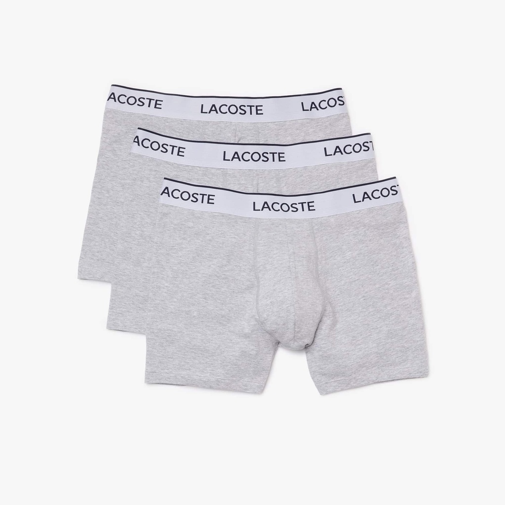 Lacoste Men's 3-Pack Branded Striped Boxers talla S