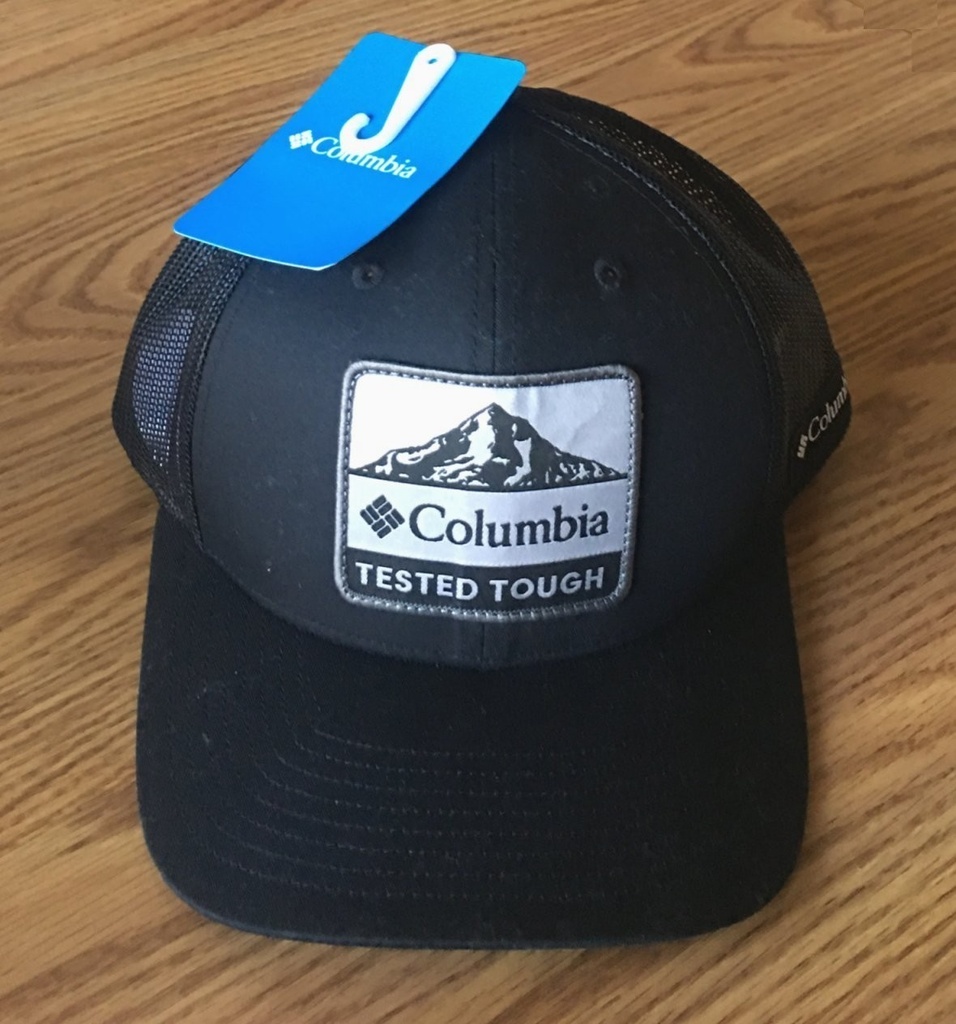 Gorra Columbia Unisex Spring Grove III Snapback Hat Cap - Black W Grey "TESTED TOUGH