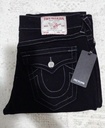 Pantalon True Religion Men Jeans 36x32 Black Stretch Ricky Relaxed Straight