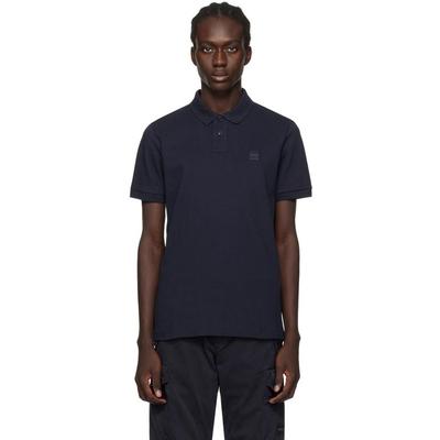 Playera tipo polo BOSS azul talla L