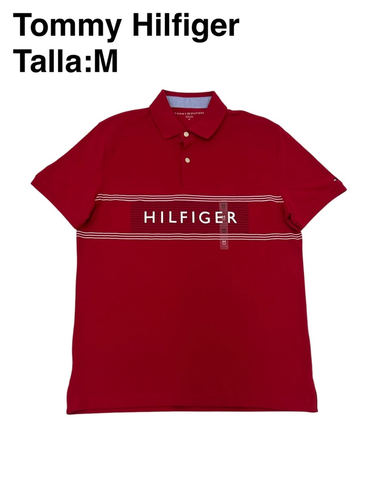 Playera Tommy Hilfiger roja talla m