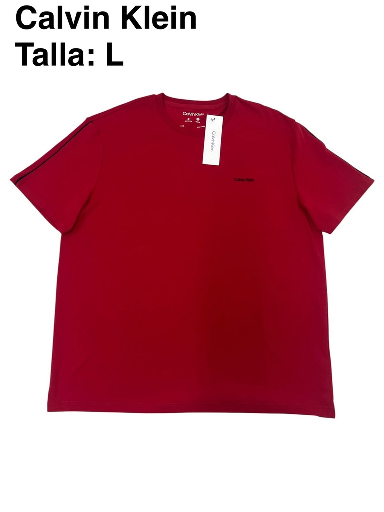 Playera Calvin Klein roja talla L