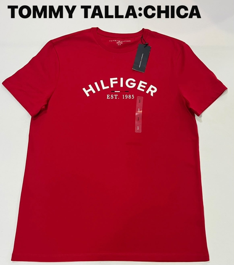 Playera Tommy Hilfiger roja talla S