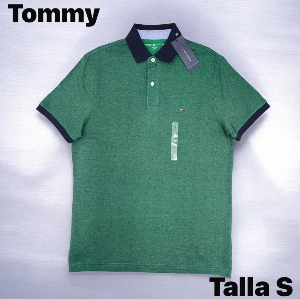 Playera Tommy Hilfiger en color verde talla S