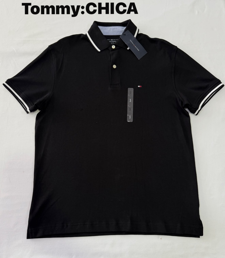 Playera Tommy Hilfiger negra talla S
