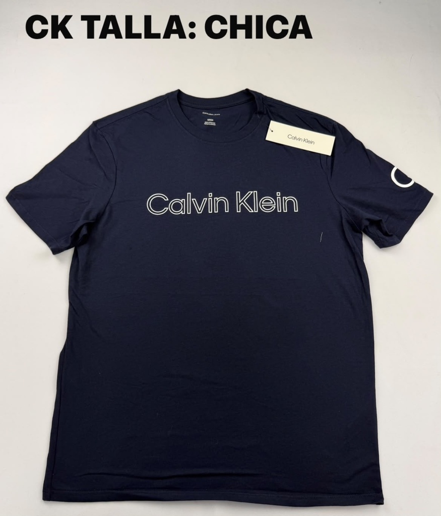 Playera Calvin Klein azul marino talla S