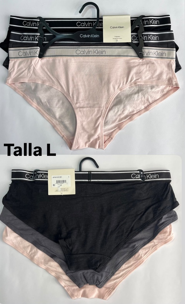 Calzón de dama Calvin Klein  set de 3 piezas talla L