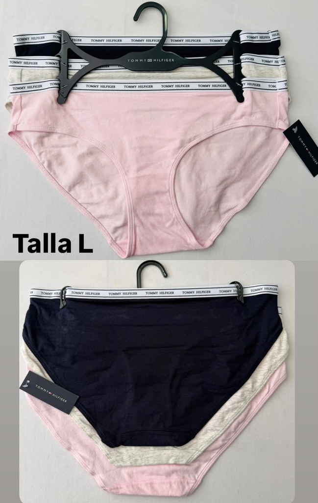 Calzón de dama Tommy Hilfiger set de 3 piezas talla L