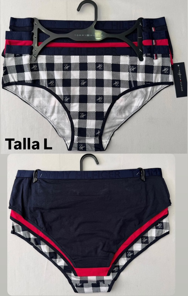 Calzón de dama Tommy Hilfiger set de 3 piezas  talla L