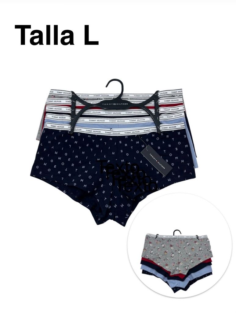 Boxer de dama Tommy Hilfiger set de 5 piezas talla L