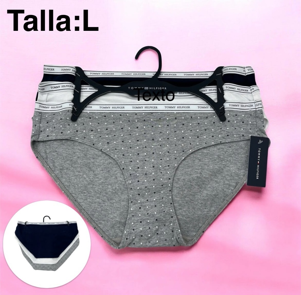 Calzón de dama Tommy Hilfiger  set de 3 piezas talla L