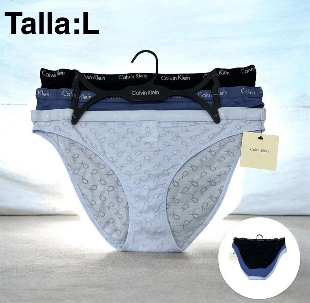 Calzón de dama Calvin Klein set de 3 piezas talla L
