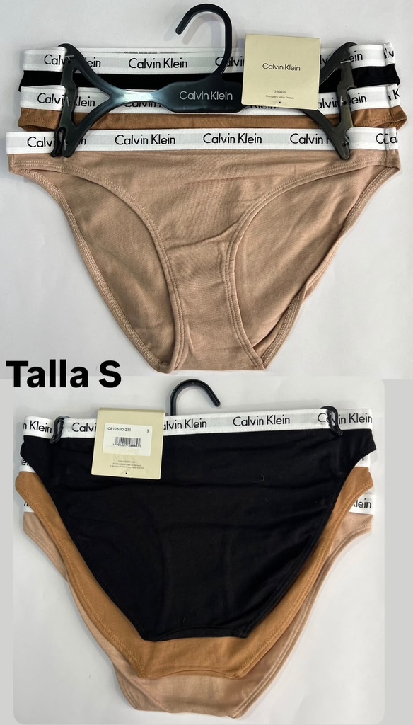 Calzón de dama Calvin Klein set de 3 piezas talla S