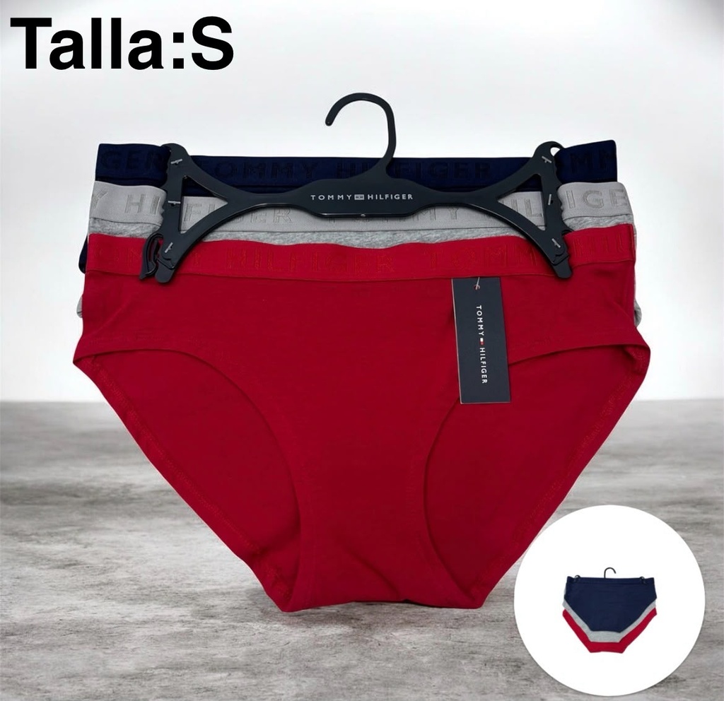 Calzón de dama Tommy Hilfiger set de 3 piezas talla S