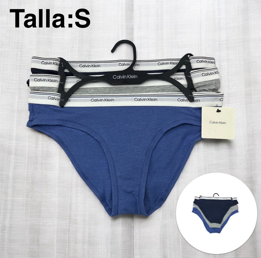 Calzón de dama Calvin Klein set de 3 piezas talla S