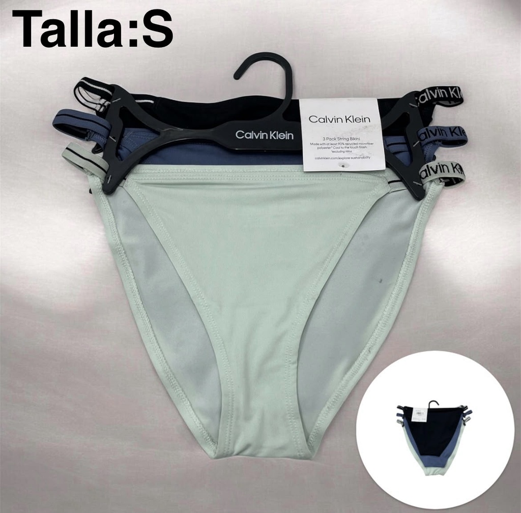 Calzón de dama Calvin Klein se de 3 piezas talla S