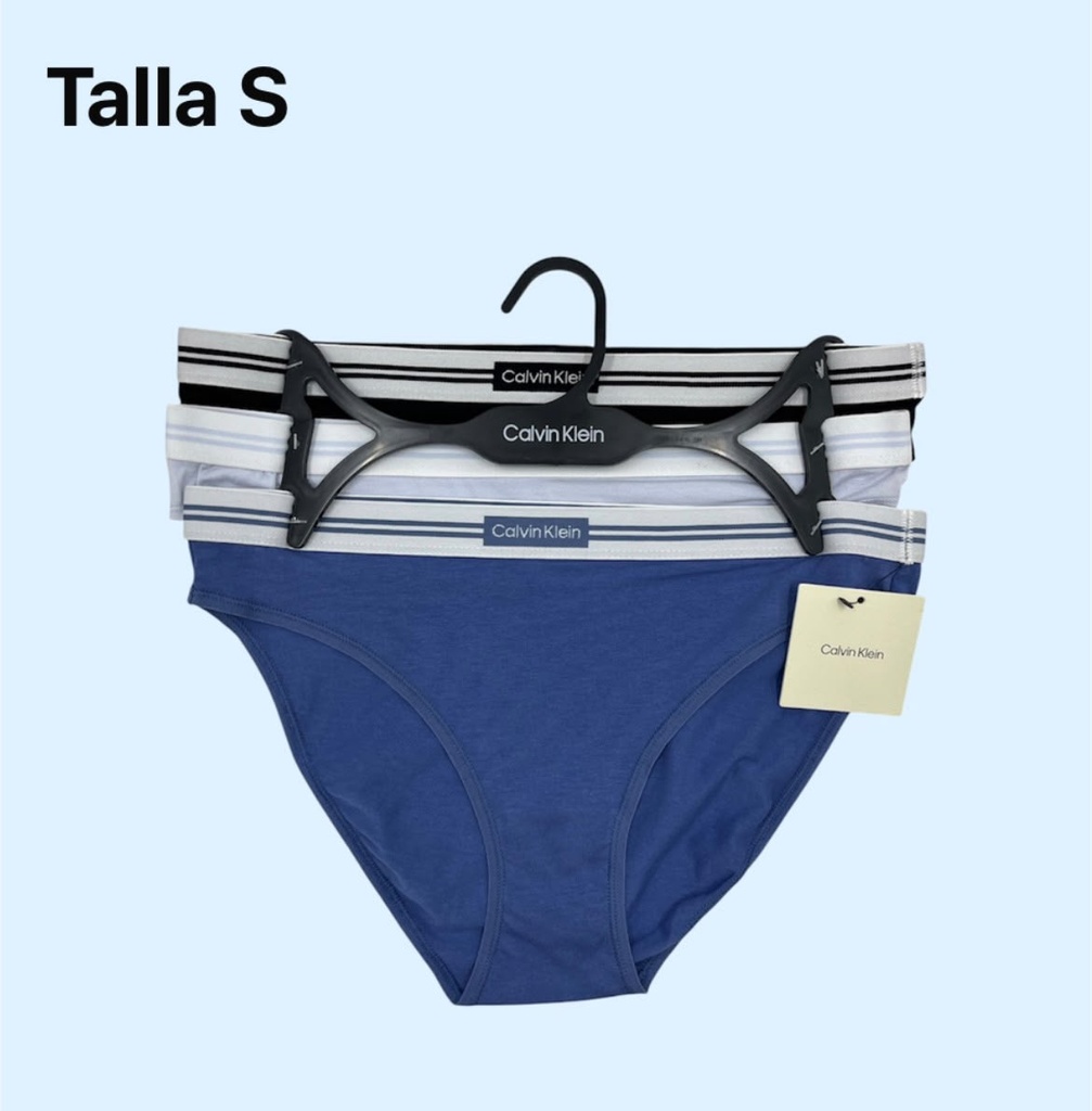 Calzón de dama Calvin Klein set de 3 piezas talla S