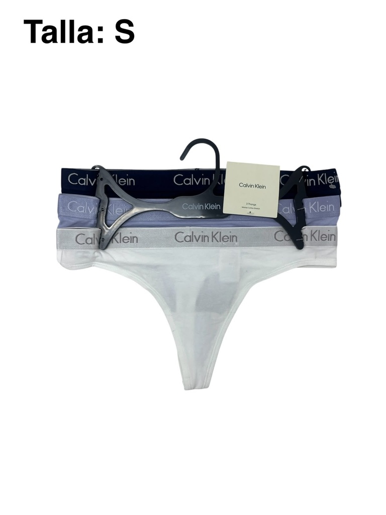 Tanga de dama Calvin Klein set de 3 piezas talla S