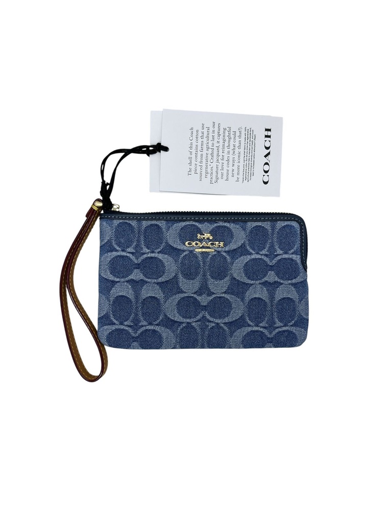 Muñequera para dama Coach en mezclilla
