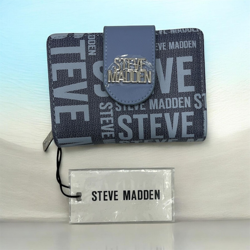 Cartera de dama Steve Madden de diseño plegable con broche a presión
