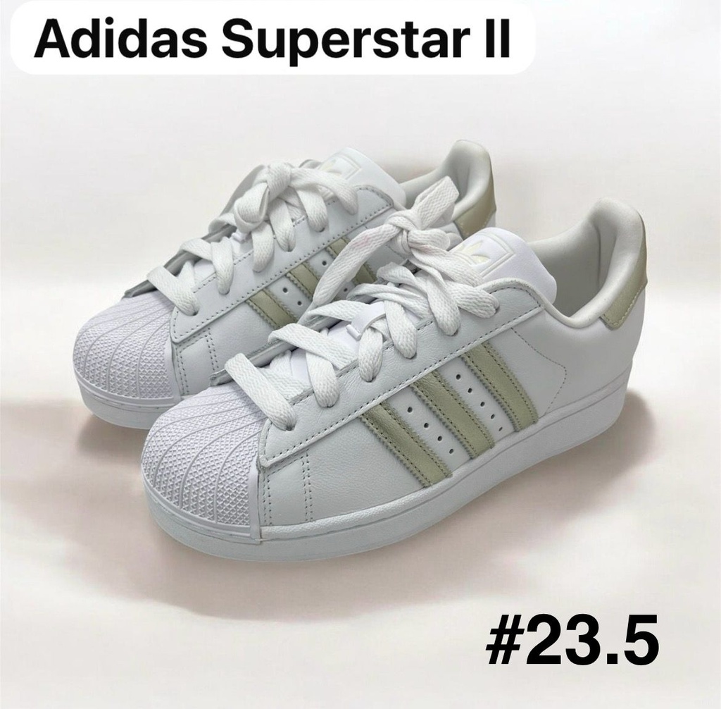 Tenis de dama Adidas Superstar ll de color blanco talla 23.5