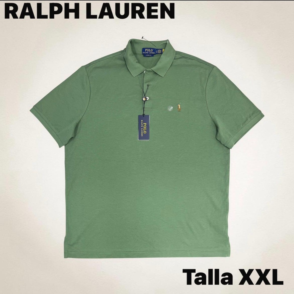 Playera Polo Ralph Lauren con el iconico logotipo bordado en el pecho talla XXL
