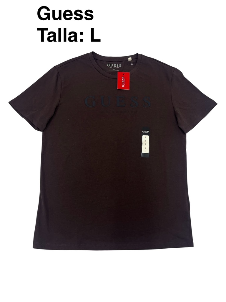 Playera Guess lion ss tee cafe L