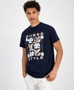 Guess Men's Guess Style Logo Graphic T-Shirt - Smart Blue