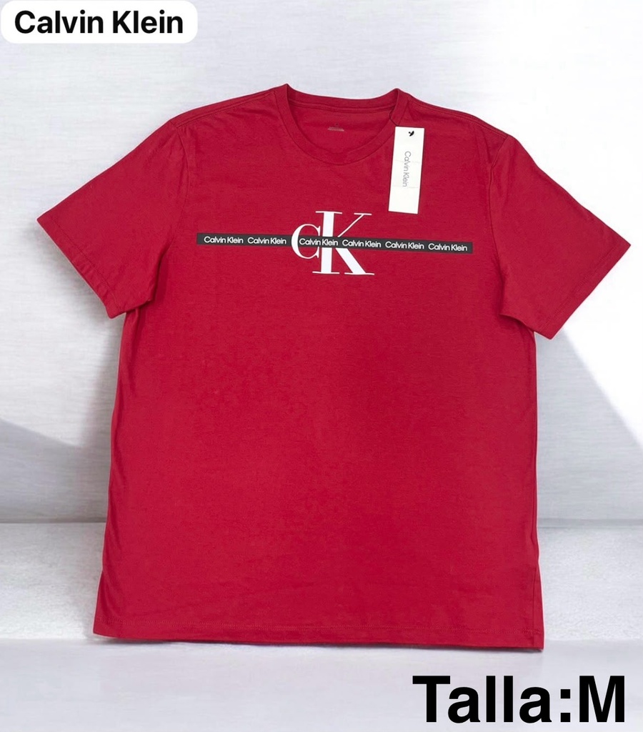Playera Calvin Klein roja talla m