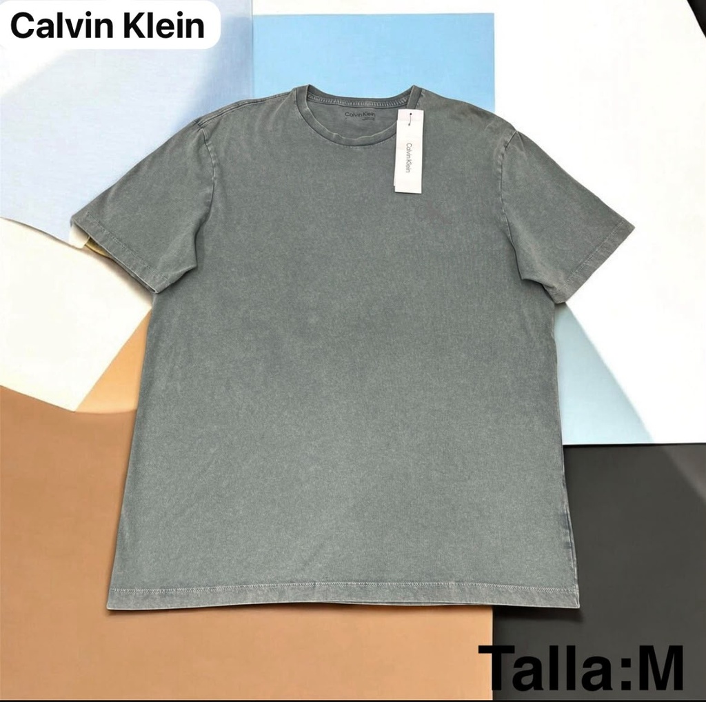 Playera Calvin Klein gris deslavado talla m